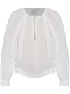 Forte Forte Silk And Cotton Blend Blouse With Button Detail