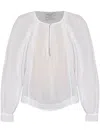 Forte Forte Silk And Cotton Blend Blouse With Button Detail