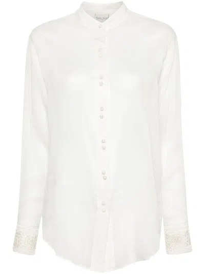 Forte Forte Cotton And Silk Blend Shirt In Beige