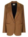 Forte Forte Heavy Cotton Cover Boy's Jacket In Brown