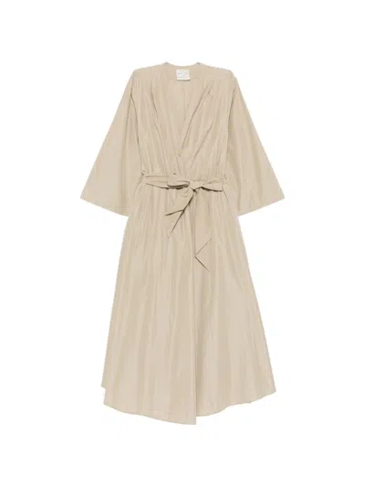 Forte Forte Beige Polyester-cotton Dress In Neutral