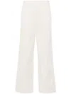 Forte Forte Mid-rise Straight-leg Trousers In White