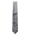 Forte Forte Velvet Texture Ties In Standard Width In Gray