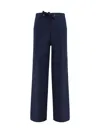 Forte Forte Cotton Bull Trousers In Blue