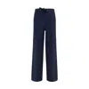 Forte Forte Drawstring Cotton Bull Trousers In Blue