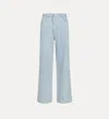 Forte Forte Cotton Denim Calvary 5 Pockets Pant In Blue