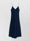 Forte Forte Cotton Denim Midi Dress With Frayed Edge