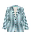 Forte Forte Cotton Gingham Oversized Jacket In White