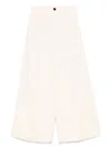 Forte Forte High-waisted Cropped Wide-leg Trousers In Neutral