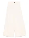 Forte Forte High-waisted Cropped Wide-leg Trousers In Sand