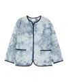 Forte Forte Floral Pattern Cotton Jacket Featuring Pockets In Multi