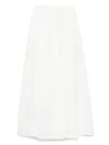 Shop Forte Forte Cotton Maxi Skirt In White