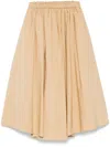 Forte Forte Cotton Midi Skirt In Neutrals