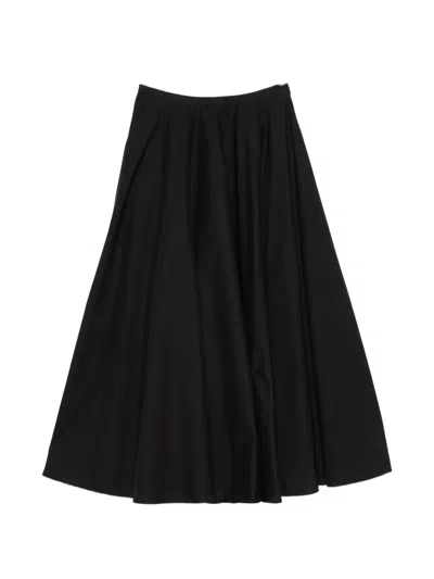 Forte Forte Cotton Panelled Skirt In Black