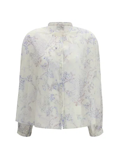 Forte Forte Printed Cotton Shirt In Multi