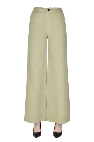 Forte Forte Cotton Trousers In Green
