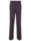 Forte Forte Straight-leg Cotton-blend Trousers In Blue