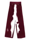 Forte Forte Cotton Trousers In Burgundy