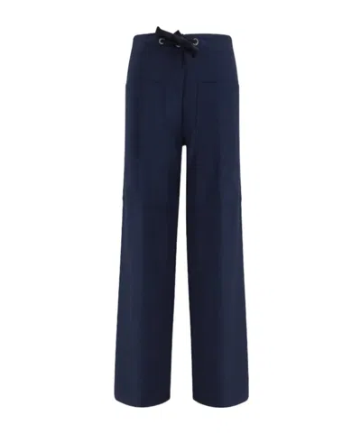 Forte Forte Cottonbull Wide-leg Pants In Blue