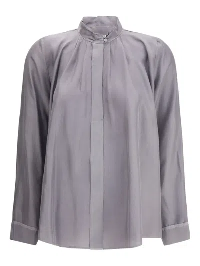 FORTE FORTE CRATER-COLLAR BUTTON SHIRT