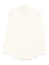 Forte Forte Essential Heavy Stretch Silk Satin Shirt In White