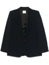 Forte Forte Single-breasted Blazer Jacket In Blue