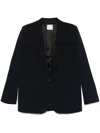 Forte Forte Single-breasted Blazer Jacket In Blue