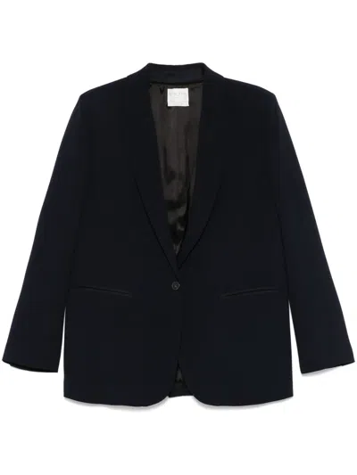Forte Forte Single-breasted Blazer Jacket In Blue