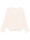 Forte Forte Crepe Blouse In Neutrals