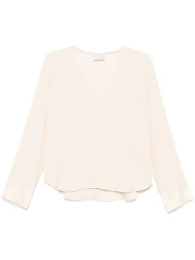 Forte Forte Crepe Blouse In Beige