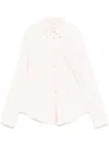 Forte Forte Stretch Cady Crepe Shirt In 粉色