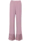 Forte Forte Crepe Trousers In 紫色