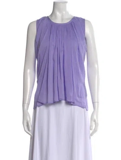 Pre-owned Forte Forte Crew Neck Sleeveless Top In Purple
