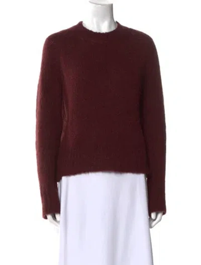 Pre-owned Forte Forte Crew Neck Sweater In Burgundy