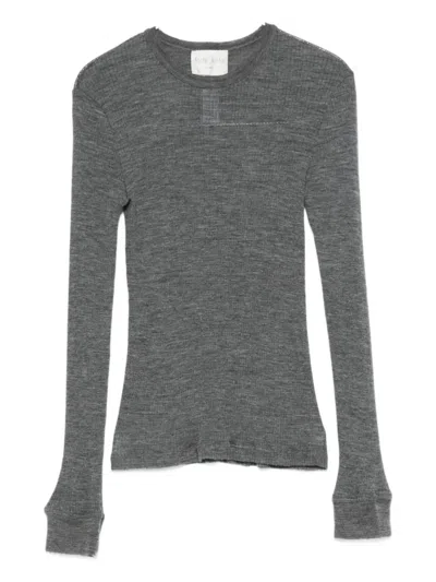 Forte Forte Crew Neck Sweater In Gray