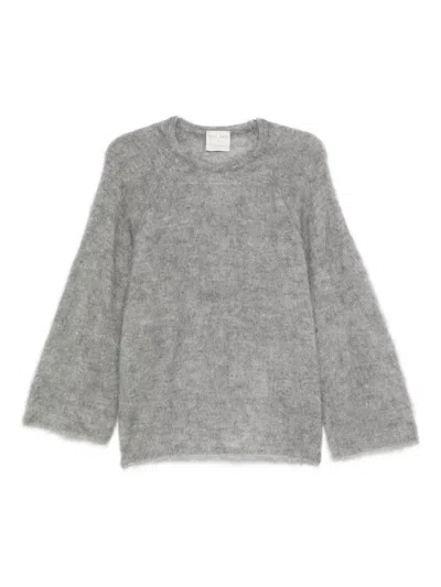 Forte Forte Crew-neck Sweater In Gray