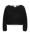 Forte Forte Ribbed-knit T-shirt In Noir