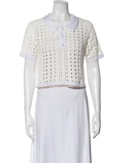 Pre-owned Forte Forte Crew Neck Sweater In White