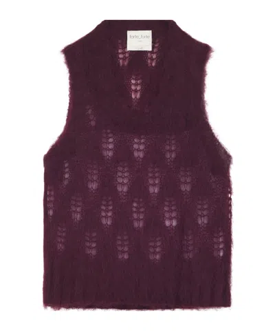 Forte Forte Crew-neck Tank Top In Red