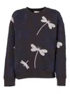 Forte Forte Crewneck Cotton Sweatshirt With Voila Une Fleur Embroidery In Multi