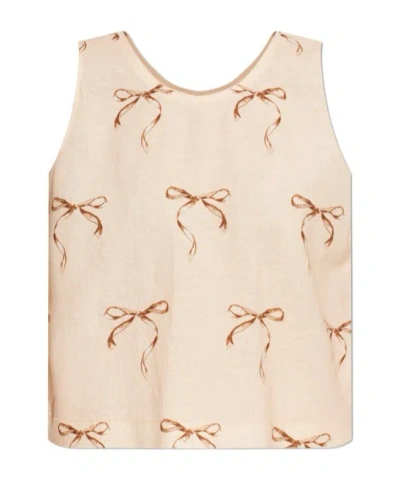 Forte Forte Crew-neck Vest In Neutral