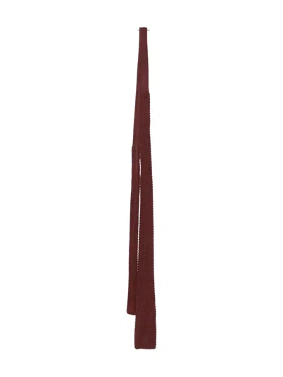 Forte Forte Crochet-knit Scarf In Brown