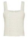 Forte Forte Crochet Top In Neutral