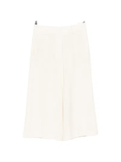 Forte Forte Crooped Trousers In Neutral