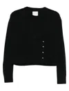 Forte Forte Cropped Cardigan In Black