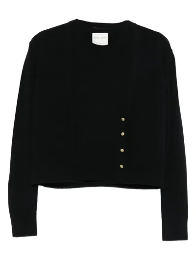 Forte Forte Cropped Cardigan In Black