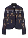 Forte Forte Samarcanda Jacquard Jacket Notte In Blue