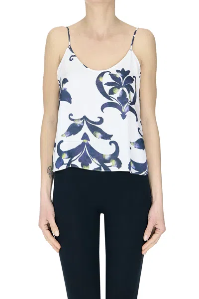 Forte Forte Cropped Satin Lingerie Top In White