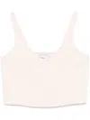 Forte Forte V-neck Top In Pink