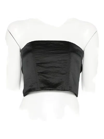 Forte Forte Cropped Top In Black